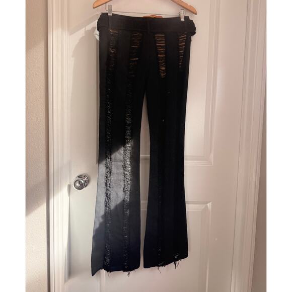 I.AM.GIA Kasmir Distressed Jeans W/ Belt Small Punk Goth LA Streetwear - Picture 3 of 5